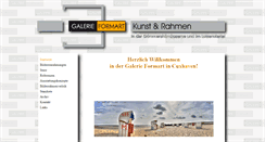 Desktop Screenshot of galerie-formart.de