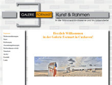 Tablet Screenshot of galerie-formart.de